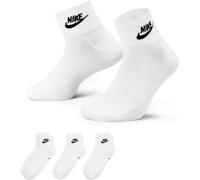 Nike - Calcetines Everyday Essential Ankle (3 Pares), Unisex, White-Black, XL [46 - 50]
