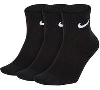 Nike U Nk Everyday LTWT Ankle 3pr Calcetines, Black/(White), S Unisex Adulto