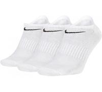 Nike - Calcetines Everyday Lightweight No-Show (3 Pares), Unisex, White, M [38 - 42]