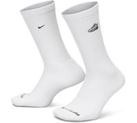 Nike - Calcetines Everyday Plus Crew 144 Patch (1 par), Unisex, White-Black, S