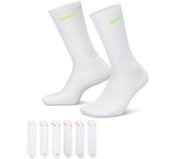 Nike - Calcetines Everyday Plus Cushioned Crew (6 Pares) - 132, Unisex, Whitev-Whitegs-Whitepb-Whitehp-White, L