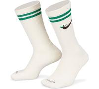 Nike - Calcetines Everyday Plus Force Cushioned Crew (1 Par), Unisex, Sail-Malachite-Black, S