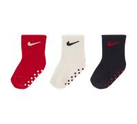 Nike Calcetines hasta el tobillo antideslizantes Swosh (3 pares) - Infantil - Multicolor 18.5-23.5