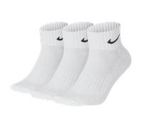 Nike One Quarter Socks 3PPK Value Calcetines para Hombre, Blanco (WHITE/BLACK), 46-50