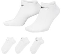 Nike - Calcetines Lightweight No-Show (3 pares), Unisex, White-Black, L
