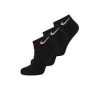 Nike One Quarter Socks 3PPK Value Calcetines para Hombre, Negro (BLACK/WHITE), 34-38