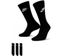 Nike - Calcetines Sportswear Everyday Essential (3 Pares), Unisex, Black, L [42 - 46]