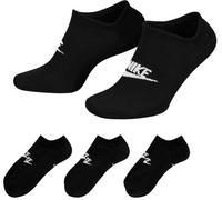 Nike - Calcetines Sportswear Everyday Essential No-Show (3 Pares), Unisex, Black-White, M [38 - 42]