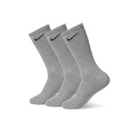 Nike Calcetines unisex Everyday Csh Crw 3Pr 132, Carbon Heather/Black, SX7664-064, M