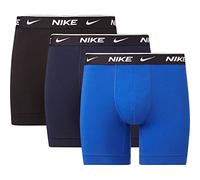 Nike Calzoncillos bóxer para Hombre Everyday de algodón elástico, 3 Unidades, obsidiana/Juego Real/Negro, L