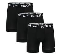 Nike Calzoncillos Tipo bóxer Dri-Fit Esmicro para Hombre, 3 Unidades, Negro/Negro, Talla L
