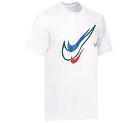NIKE Camiseta clásica de manga corta con logotipo de Swoosh para hombre, color blanco, DQ3944 100, blanco, M