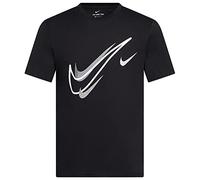 NIKE Camiseta de corte para hombre con logotipo Swoosh Camiseta clásica de manga corta blanca DQ3944 100 nuevo, Negro, Small
