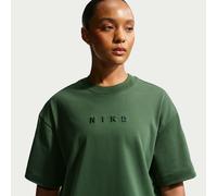 Nike Camiseta de manga corta cuadrada - Mujer - Verde XS (EU 32-34)