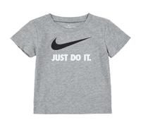 Nike Camiseta de Manga Corta Infantil NKB Swoosh Gris Oscuro - Marca EAN: 0825663044495 - Talla: 1 Año