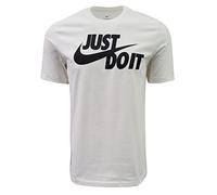 Nike Camiseta de Manga Corta, Mate, Unisex, Adulto, Blanco (Logo Negro), L