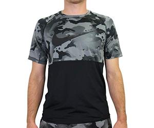 Nike Camiseta de Manga Corta para Hombre, diseño de Camuflaje, Hombre, Camiseta, CU4093, Color Negro y Gris., XX-Large