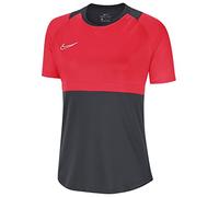 Nike Camiseta de mujer Academy Pro Top para mujer, Mujer, BV6940, Rojo y gris., extra-large