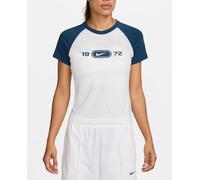 Nike Camiseta de mujer W Nsw Nk Chll Knt Tee Rgln Nike. Blanco XL