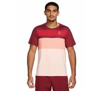 NIKE Camiseta de tenis Advantage para hombre rojo oscuro | XL