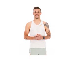 Nike camiseta de tirantes Aeroswift Jakob XXL Blanco