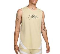 Nike Camiseta de Tirantes para Hombre, Dri-Fit Icon Jersey, Color Dorado, Blanco y Negro, L