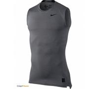 Nike Camiseta de Triantes Hombre Trining Compresión Mock Cuello - 091 (Gris)