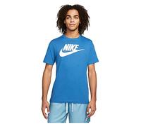 NIKE Camiseta Deportiva de Manga Corta para Hombre, Dk Marina Azul/Blanco, L