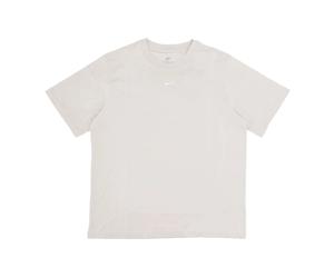 Nike- Camiseta deportiva esencial en Marrón/Blanco- Sport- Mujer- Beige- M- Camiseta deportiva esencial en Marrón/Blanco
