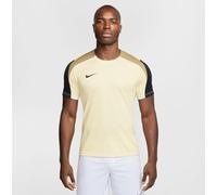 Nike Camiseta Dri-Fit Strike SS para Hombre, Color Marfil pálido/Negro/Jersey Dorado/Negro, Talla S