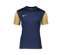 NIKE Unisex Niños Camiseta de Fútbol de Manga Corta Y Nk DF Tiempo Prem II JSY SS, Marine y Gold, DH8389-411, XL