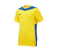 NIKE FD7438-720 Dri-FIT Park Derby IV T-Shirt Unisex Tour Yellow/Royal Blue/Black Tamaño S