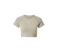 NIKE Camiseta funcional caqui / blanco, Talla L