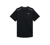 NIKE Camiseta funcional 'MILER' negro / plata / blanco 158-170 negro / plata / blanco
