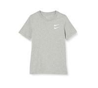 Nike Camiseta Infantil Unisex Swoosh Pack, Unisex niños, Camiseta para niños., CZ1823, Gris Oscuro Jaspeado, Large