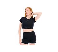 Nike camiseta manga corta Crop Pro GX vêtement running femme M Noir
