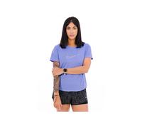 Nike camiseta manga corta Dri-Fit Swoosh vêtement running femme S Bleu