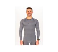 Nike camiseta manga larga Pro vêtement running homme L Gris/argent