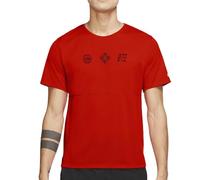 Nike Camiseta Marca Modelo Maillot de Sport Rouge Homme Run Top