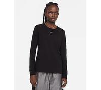 Nike Camiseta Mujer Ropa Deportiva Essentials de Manga Larga - 010 (Negro)