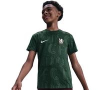 Nike - Camiseta oficial Chelsea Fc Pre-Match 2025-2026 Niño, Unisex, Galactic Jade-Outdoor Green-Phantom, L