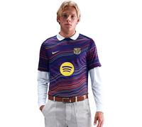 Nike - Camiseta oficial FC Barcelona Pre-Match 2025-2026, Unisex, Deep Royal Blue-Deep Royal Blue-Noble Red-Mid, 2XL