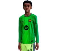 Nike - Camiseta oficial FC Barcelona Primera Equipación Portero M/L 2025-2026 Niño, Unisex, Lucky Green-Green Strike-Green Strike-Black, L