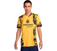 Nike - Camiseta oficial Inter Milan Tercera Equipación 2024-2025, Unisex, University Gold-Blackened Blue-Lyon Blue, XL