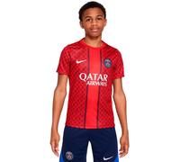 Nike - Camiseta oficial PSG Pre-Match 2025-2026 Niño, Unisex, University Red-Midnight Navy-White Full Spon-, S