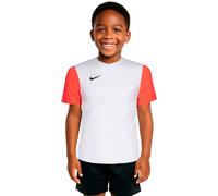 Nike Unisex Kids Jersey Y Nk DF Tiempo Prem II JSY SS, White/Bright Crimson/Black, Dh8389-101, M