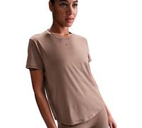 Nike - Camiseta One Classic Dri-FIT Mujer, Mujer, Mink Brown-Black, XS