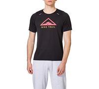 NIKE Camiseta para Hombre. Negro y láser Crimson. M