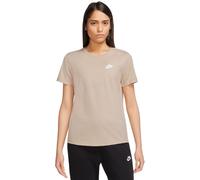 Nike Camiseta W NSW tee Club para Mujer, Sand Drift/White, XL