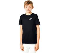 Nike B NSW tee Emb Futura T-Shirt, Niños, Black/(White), S